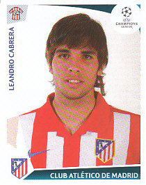 Leandro Cabrera Atletico Madrid samolepka UEFA Champions League 2009/10 #247